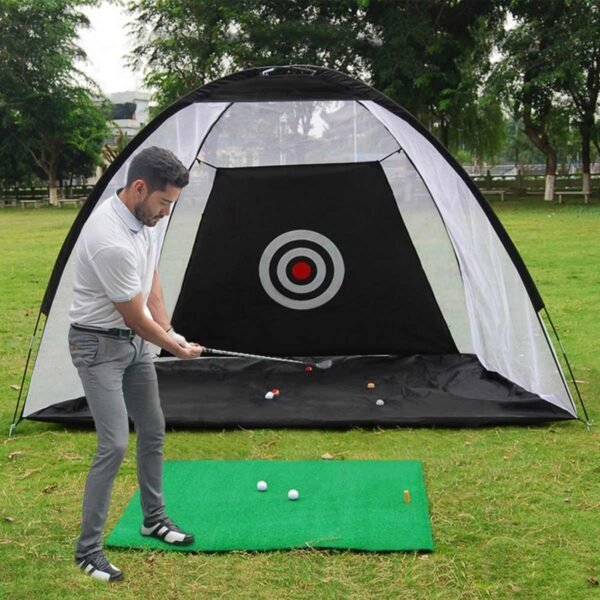 Outdoor Golf Practice Net Tent with Hitting Cage