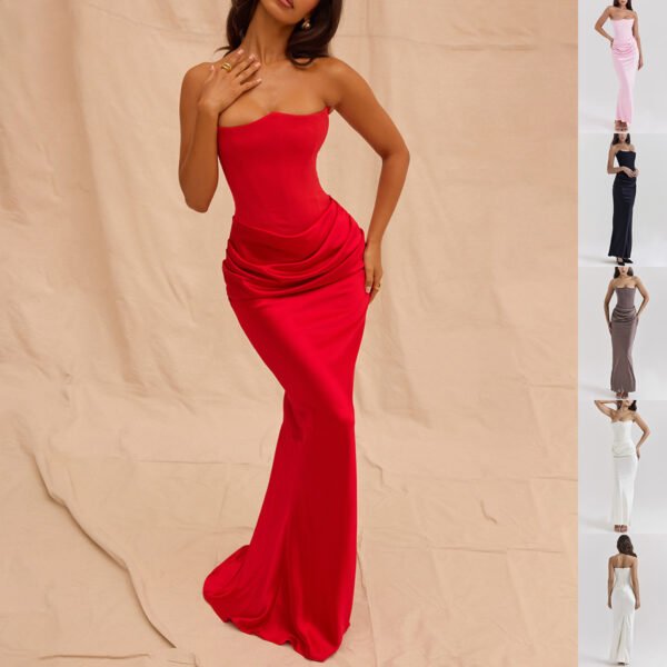 Sexy Backless Tube Dress